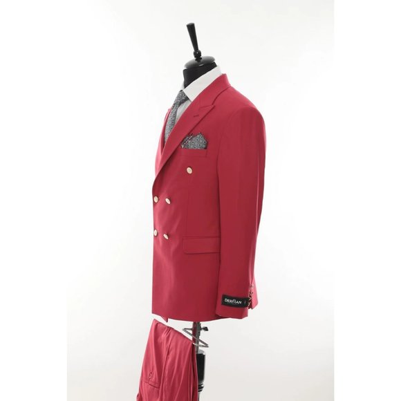 Derman Double Breasted Red Royal Series Suit - Picture 4 of 5